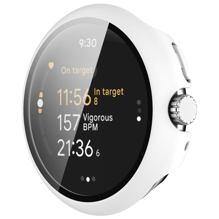 For Google Pixel Watch 3 45mm PC + Tempered Film Integrated Watch Protective Case