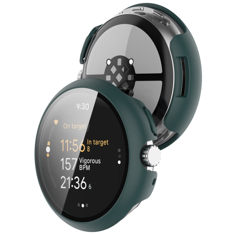 For Google Pixel Watch 3 45mm PC + Tempered Film Integrated Watch Protective Case