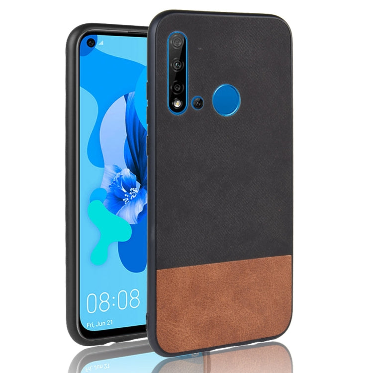 Shockproof Color Matching Denim PC + PU + TPU Protective Case for Huawei nova 5i / P20 Lite 2019