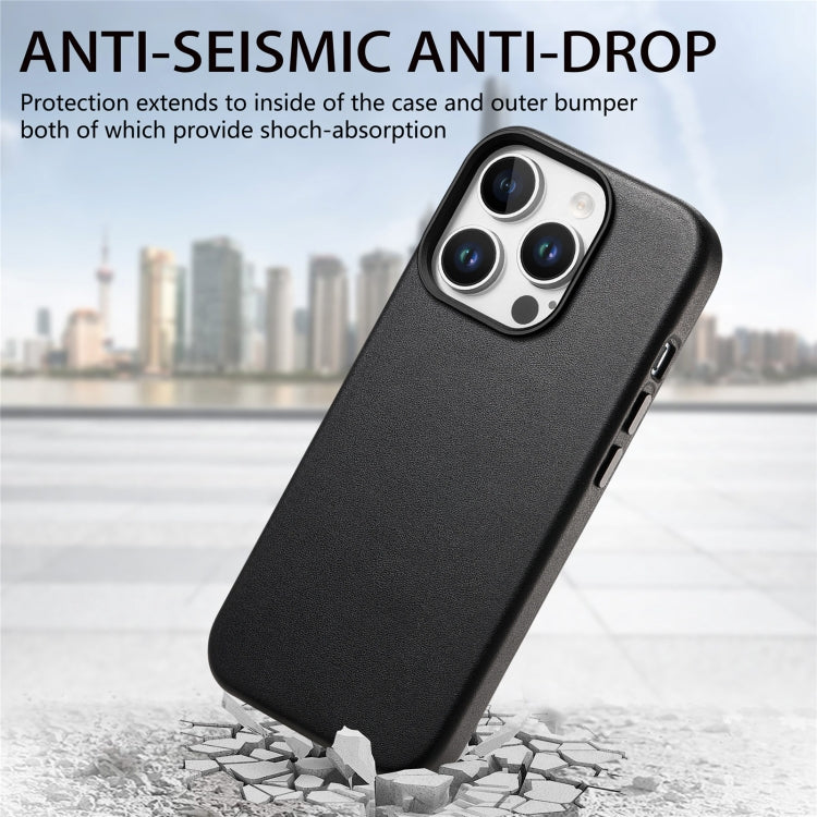 For iPhone 15 Pro Electroplated Metal Button MagSafe Phone Case