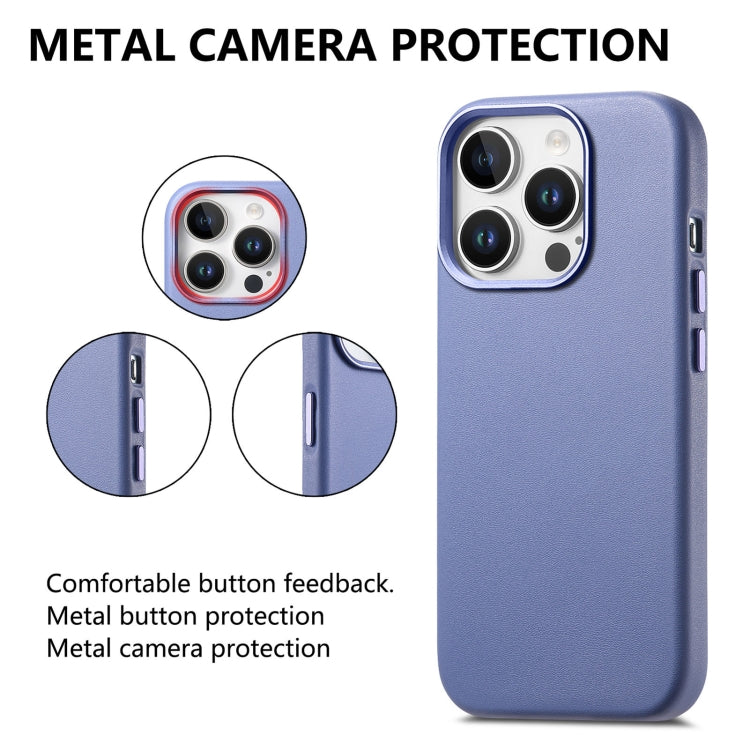 For iPhone 15 Pro Electroplated Metal Button MagSafe Phone Case