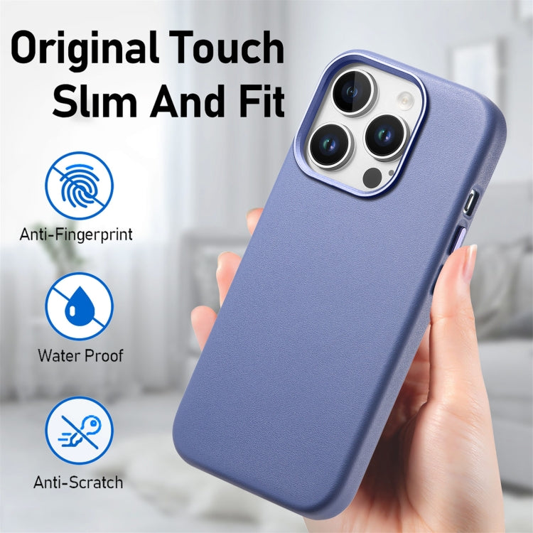 For iPhone 15 Pro Electroplated Metal Button MagSafe Phone Case