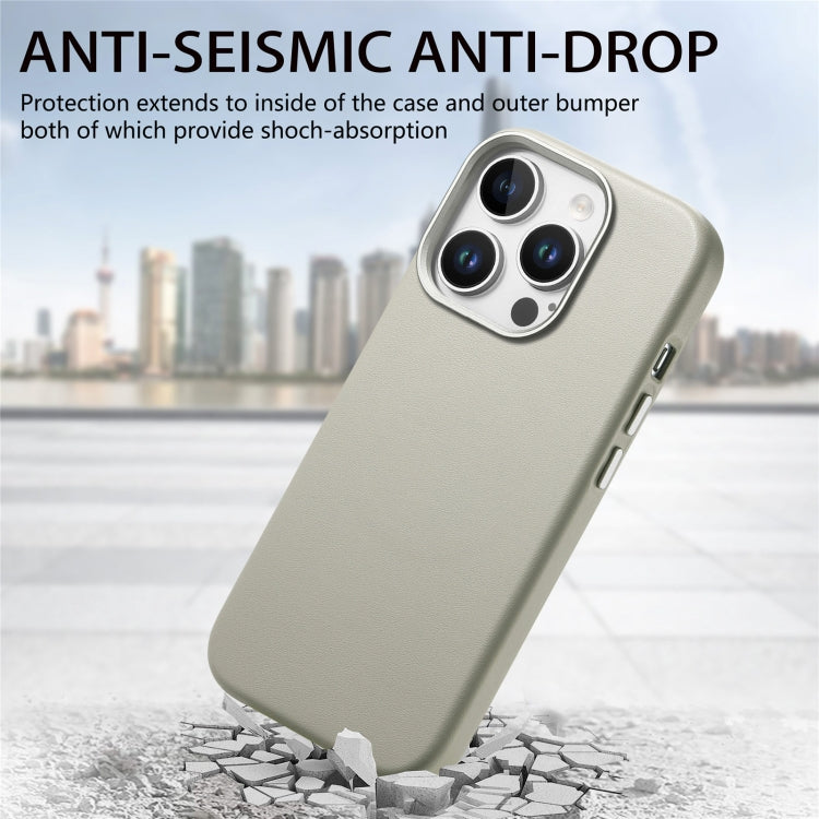 For iPhone 14 Pro Electroplated Metal Button MagSafe Phone Case