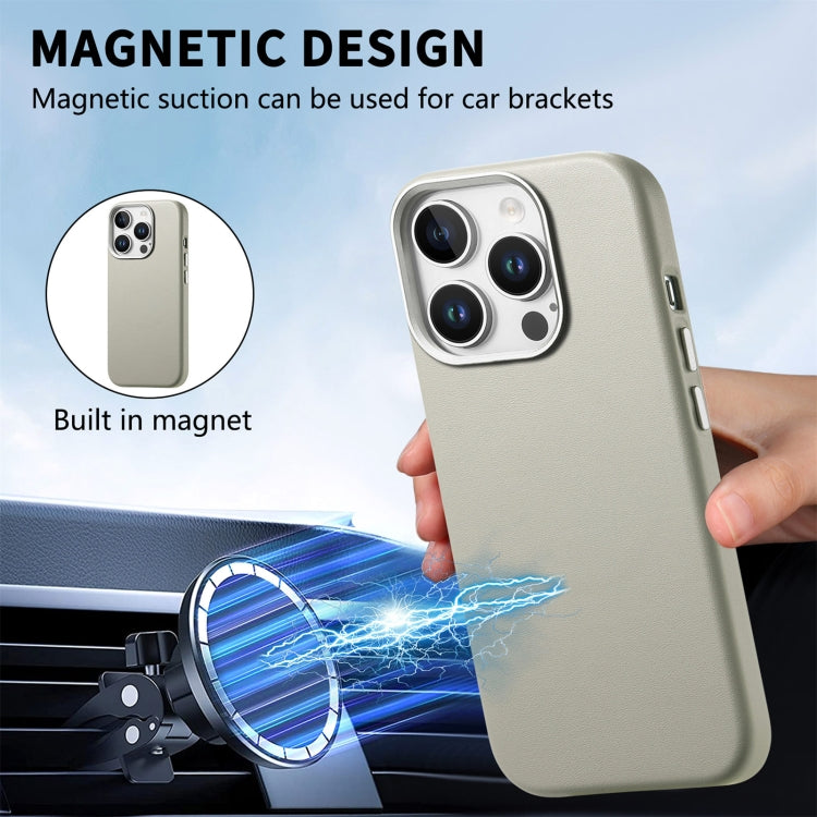For iPhone 14 Pro Electroplated Metal Button MagSafe Phone Case