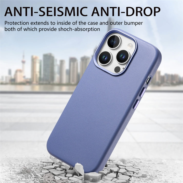For iPhone 14 Pro Electroplated Metal Button MagSafe Phone Case