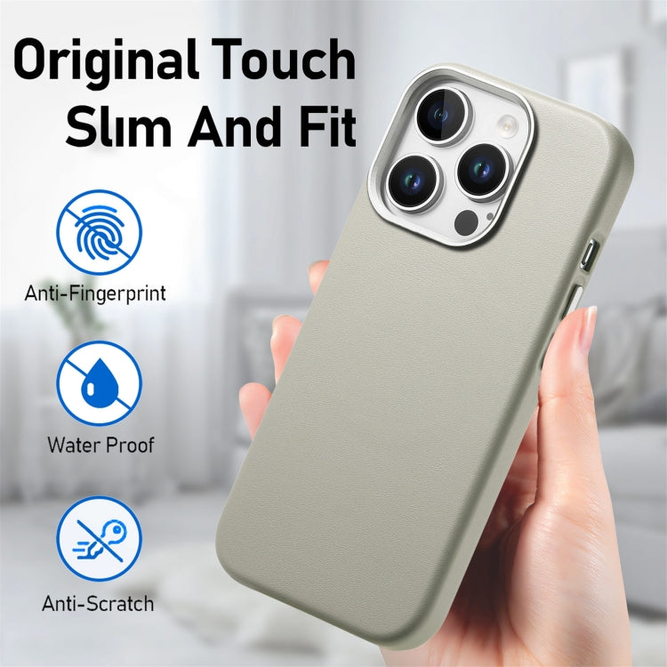 For iPhone 14 Pro Max Electroplated Metal Button MagSafe Phone Case