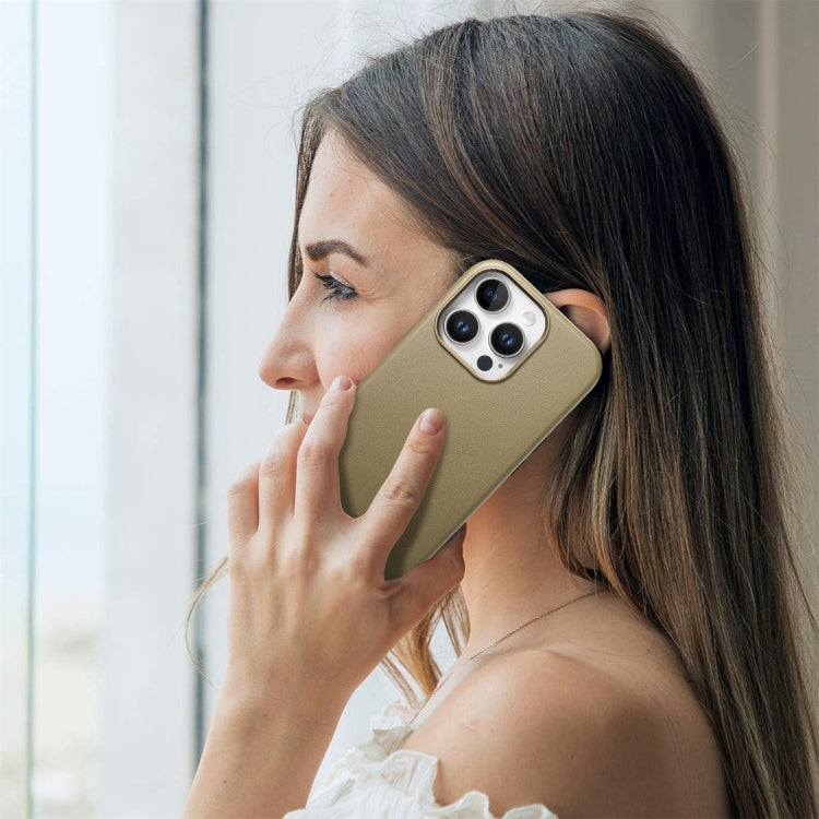 For iPhone 14 Pro Max Electroplated Metal Button MagSafe Phone Case