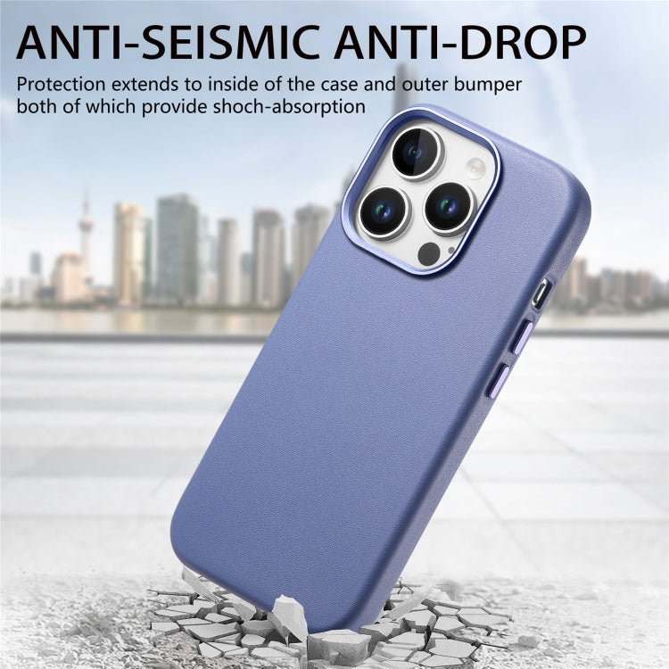 For iPhone 14 Pro Max Electroplated Metal Button MagSafe Phone Case