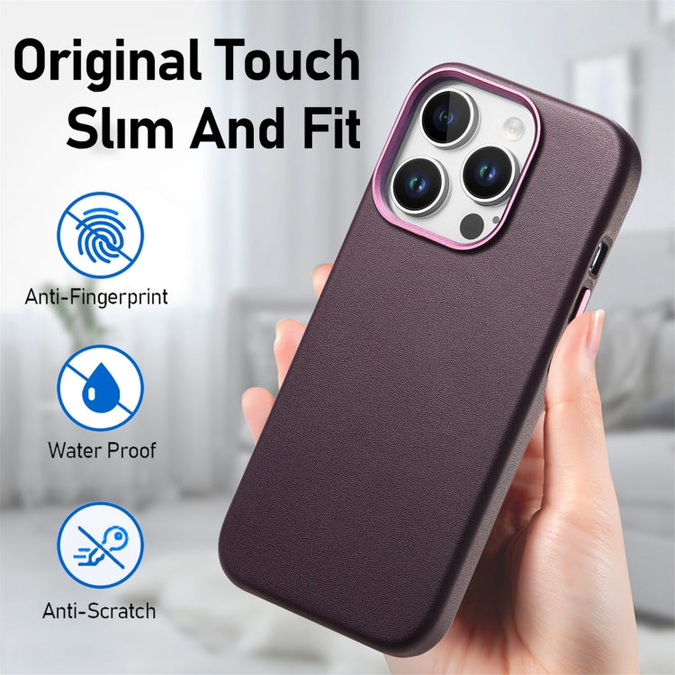 For iPhone 14 Pro Max Electroplated Metal Button MagSafe Phone Case