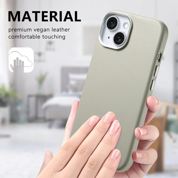 For iPhone 13 Electroplated Metal Button MagSafe Phone Case