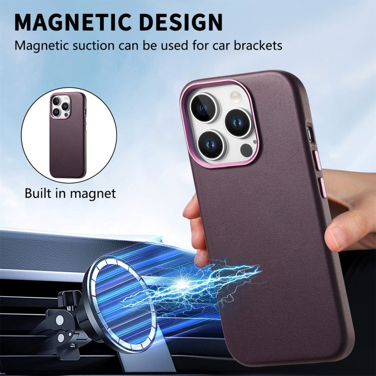 For iPhone 13 Pro Electroplated Metal Button MagSafe Phone Case