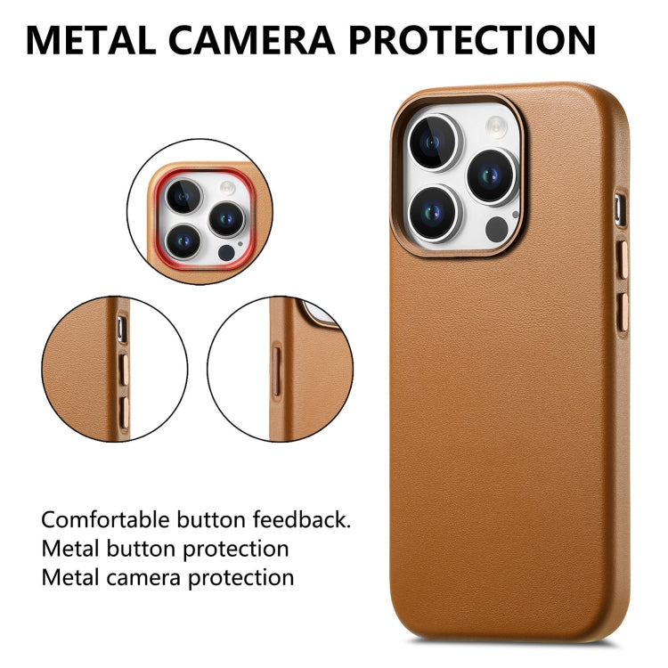 For iPhone 13 Pro Electroplated Metal Button MagSafe Phone Case