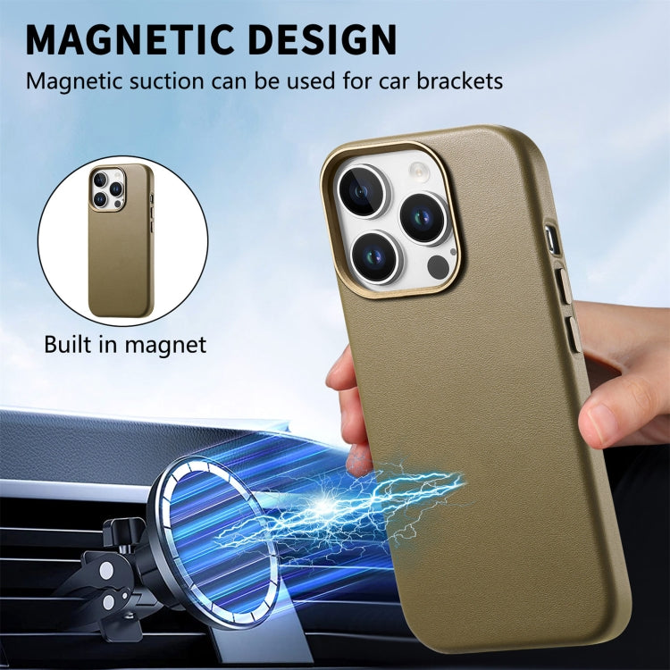 For iPhone 13 Pro Max Electroplated Metal Button MagSafe Phone Case