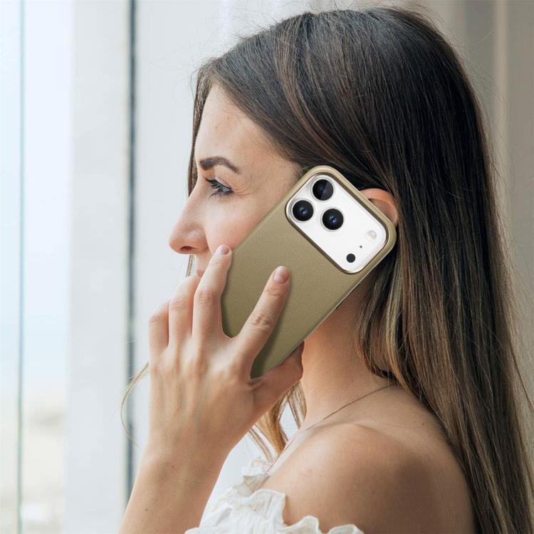 For iPhone 17 Pro Max Electroplated Metal Button MagSafe Phone Case