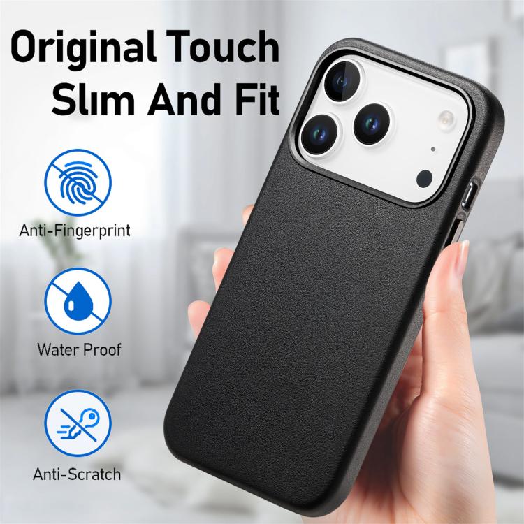 For iPhone 17 Pro Max Electroplated Metal Button MagSafe Phone Case
