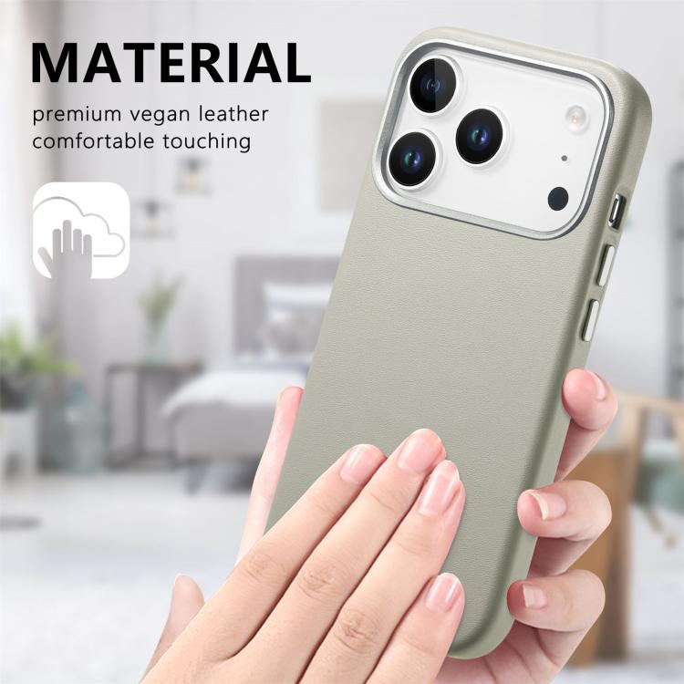 For iPhone 17 Pro Electroplated Metal Button MagSafe Phone Case