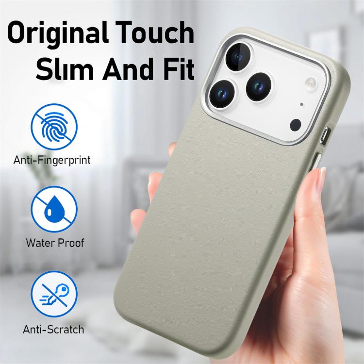 For iPhone 17 Pro Electroplated Metal Button MagSafe Phone Case
