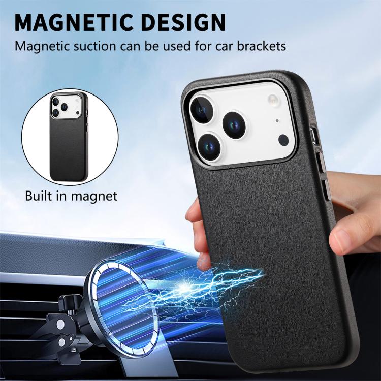 For iPhone 17 Pro Electroplated Metal Button MagSafe Phone Case