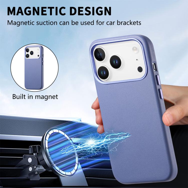 For iPhone 17 Pro Electroplated Metal Button MagSafe Phone Case
