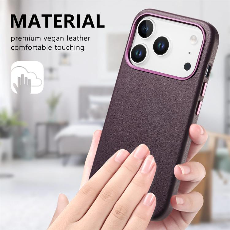 For iPhone 17 Pro Electroplated Metal Button MagSafe Phone Case