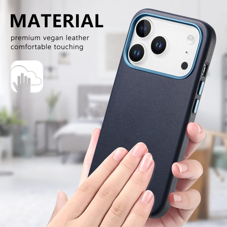 For iPhone 17 Pro Electroplated Metal Button MagSafe Phone Case