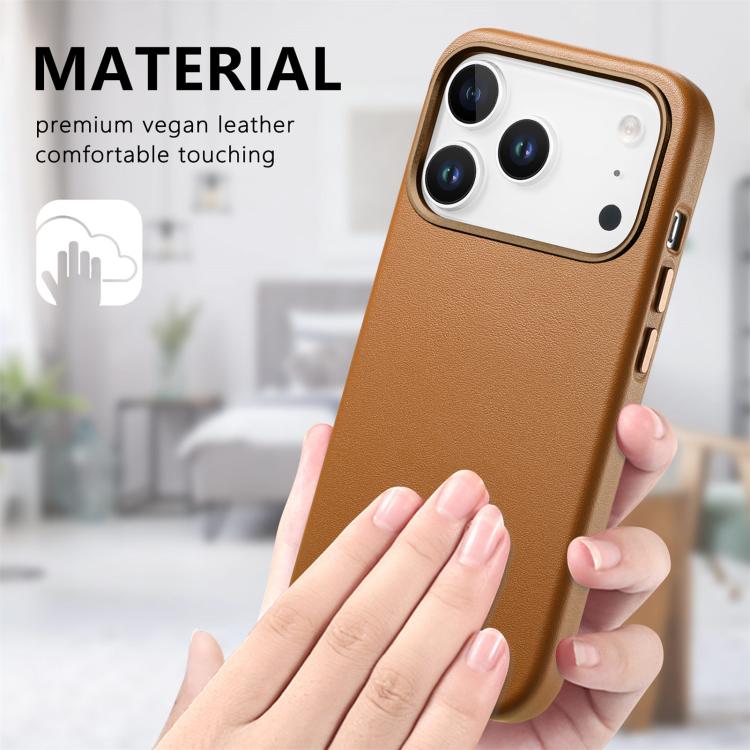 For iPhone 17 Pro Electroplated Metal Button MagSafe Phone Case