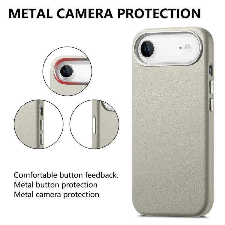 For iPhone Air Electroplated Metal Button MagSafe Phone Case