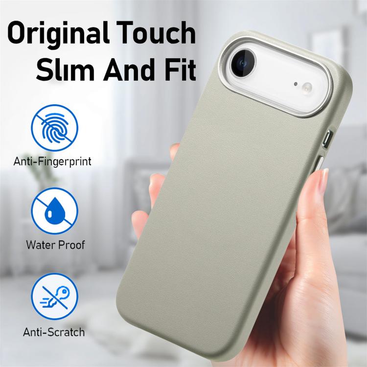For iPhone Air Electroplated Metal Button MagSafe Phone Case