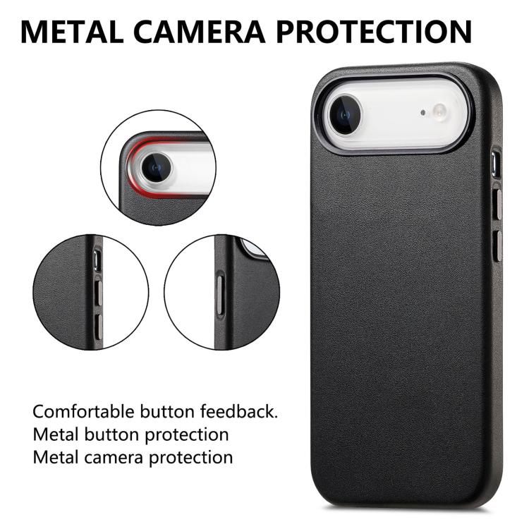 For iPhone Air Electroplated Metal Button MagSafe Phone Case