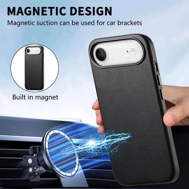 For iPhone Air Electroplated Metal Button MagSafe Phone Case
