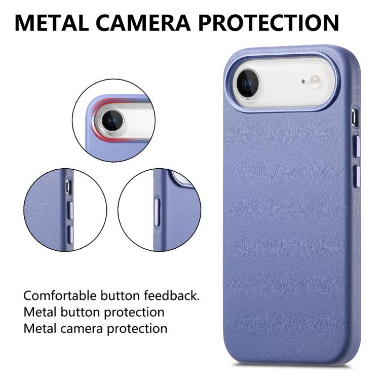 For iPhone Air Electroplated Metal Button MagSafe Phone Case