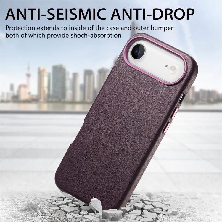 For iPhone Air Electroplated Metal Button MagSafe Phone Case