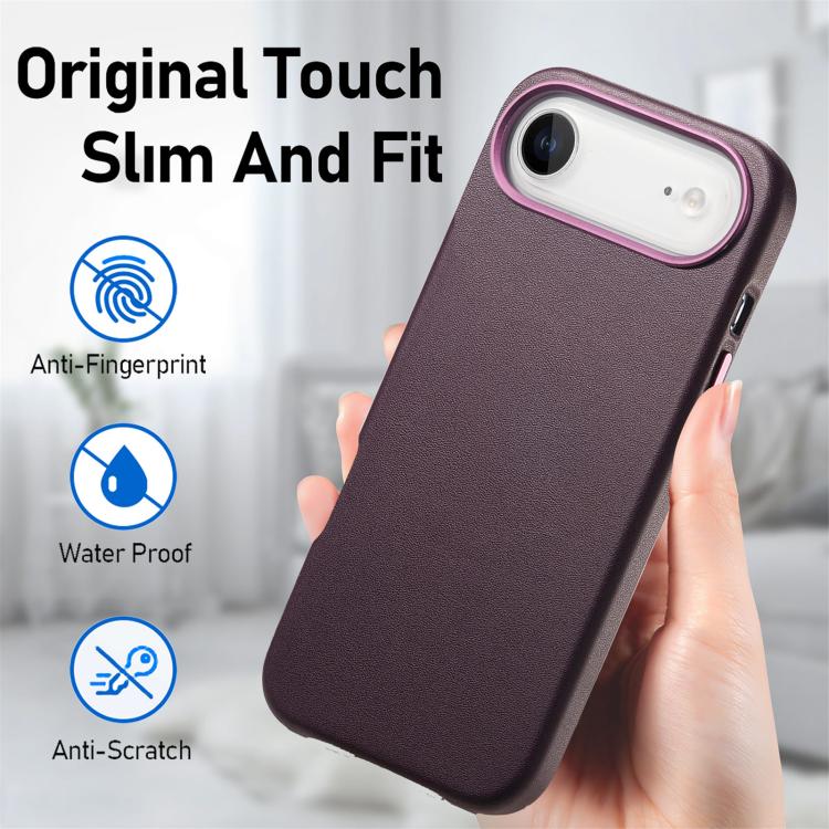 For iPhone Air Electroplated Metal Button MagSafe Phone Case