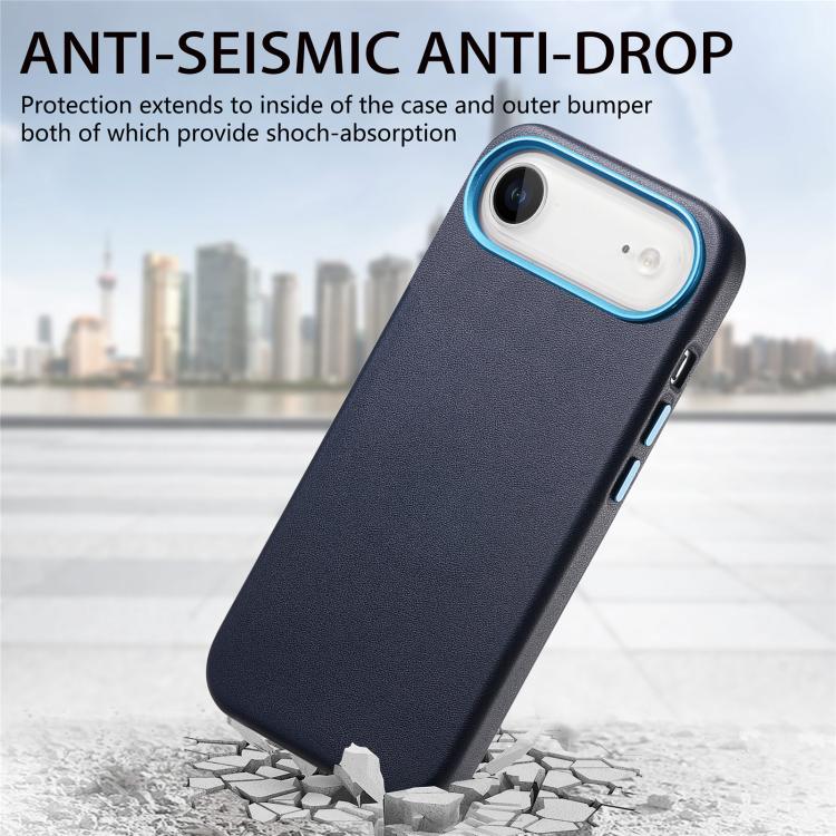 For iPhone Air Electroplated Metal Button MagSafe Phone Case