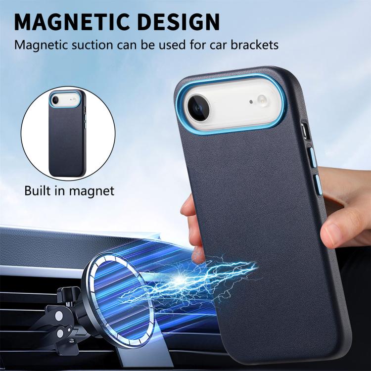 For iPhone Air Electroplated Metal Button MagSafe Phone Case