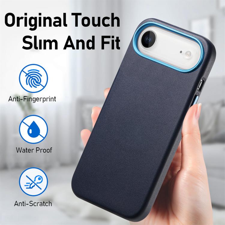 For iPhone Air Electroplated Metal Button MagSafe Phone Case