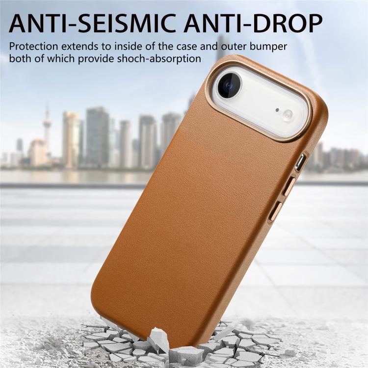 For iPhone Air Electroplated Metal Button MagSafe Phone Case