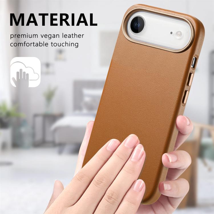 For iPhone Air Electroplated Metal Button MagSafe Phone Case