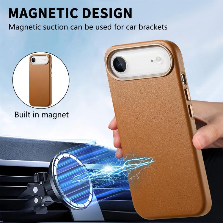 For iPhone Air Electroplated Metal Button MagSafe Phone Case