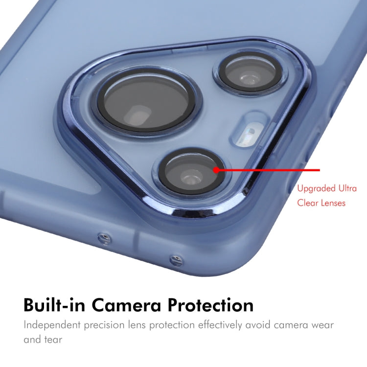 For Huawei Pura 70 ENKAY Hat-Prince Translucent Matte TPU Phone Case with Lens Film + 9H Big Arc Edge Film