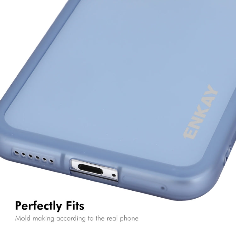 For Huawei Pura 70 ENKAY Hat-Prince Translucent Matte TPU Phone Case with Lens Film + 9H Big Arc Edge Film