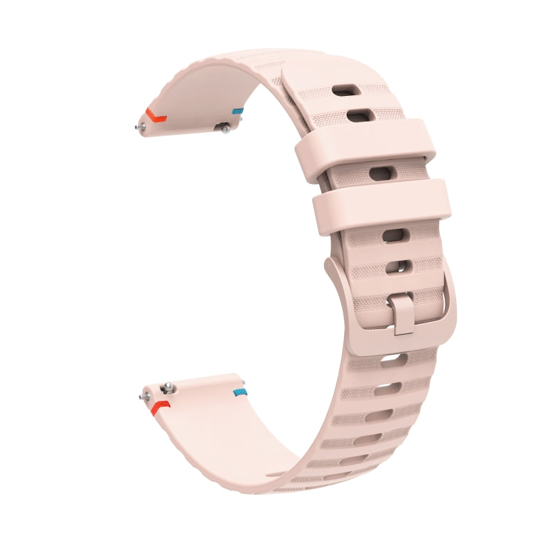 For Garmin Venu 2 Plus Wavy Dotted Stitched 20mm Silicone Watch Band