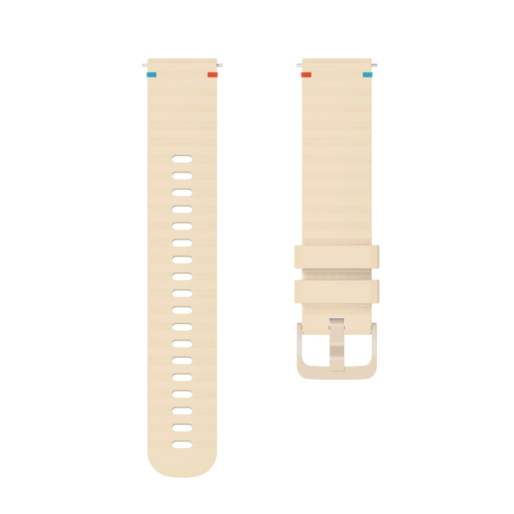 For Garmin Forerunner 645 Wavy Dotted Stitched 20mm Silicone Watch Band