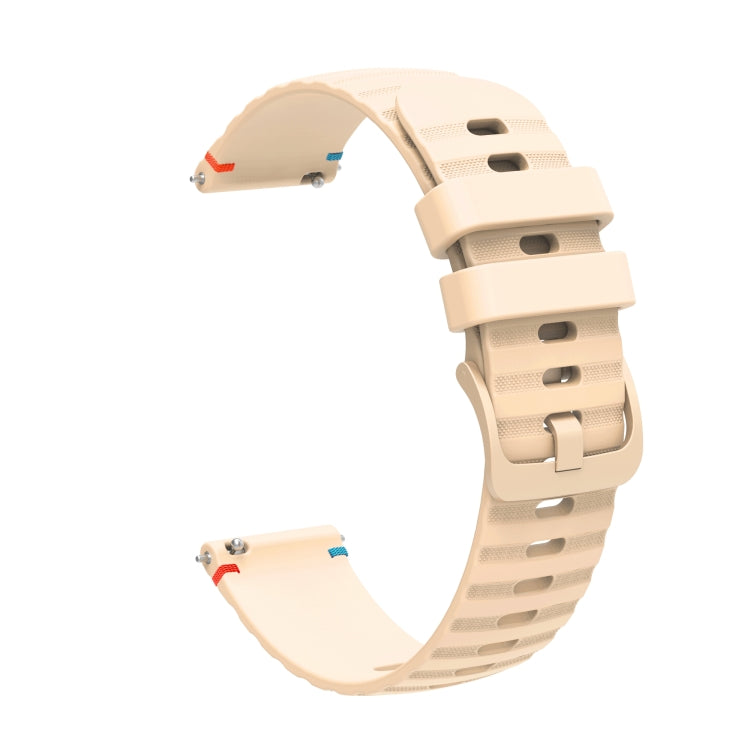For Garmin Venu Wavy Dotted Stitched 20mm Silicone Watch Band