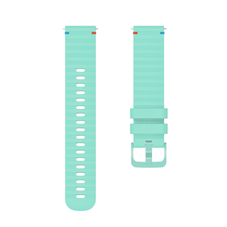 For Garmin Venu Wavy Dotted Stitched 20mm Silicone Watch Band