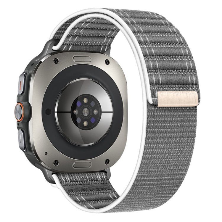 For Samsung Galaxy Watch Ultra 47mm / Ultra 2025 Sea Wave Texture Nylon Hook and Loop Fastener Watch Band