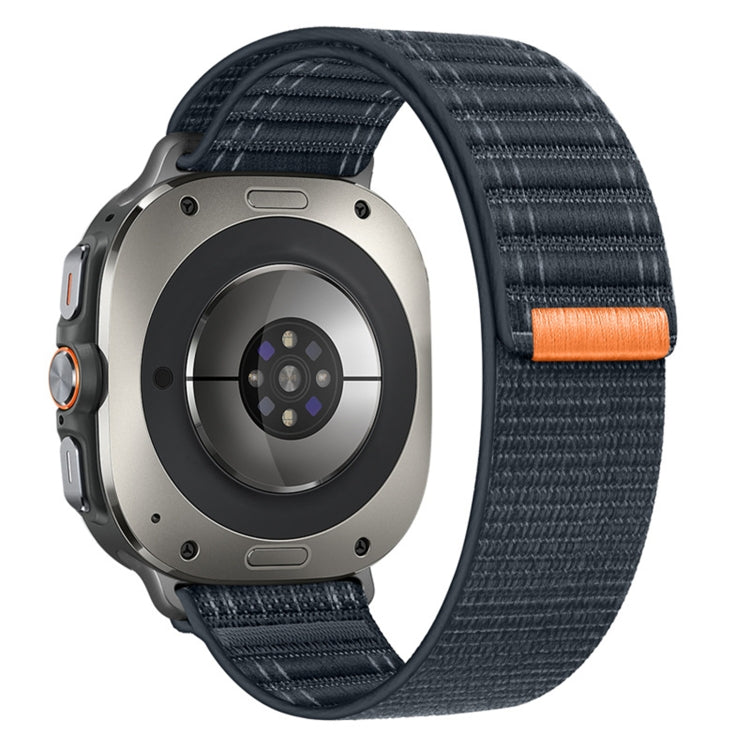 For Samsung Galaxy Watch Ultra 47mm / Ultra 2025 Sea Wave Texture Nylon Hook and Loop Fastener Watch Band
