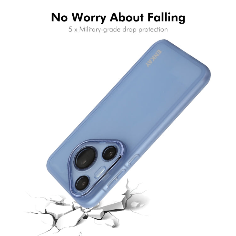 For Huawei Pura 70 Pro / 70 Pro+ ENKAY Hat-Prince Translucent Matte TPU Phone Case with Lens Film + 3D Hot Bending Film