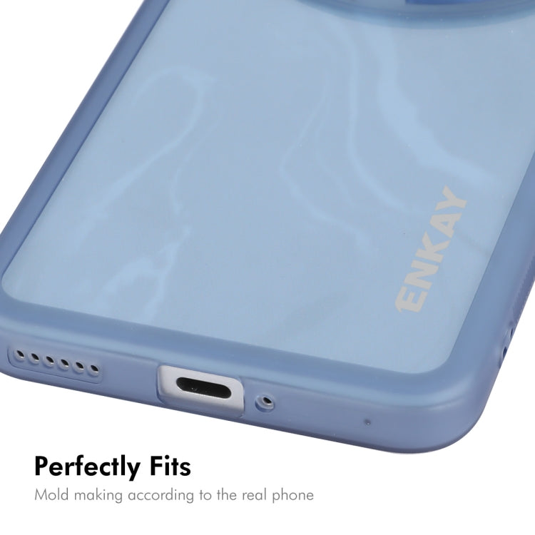 For Honor Magic6 Pro ENKAY Hat-Prince Translucent Matte TPU Phone Case with Lens Film + 3D Hot Bending Film