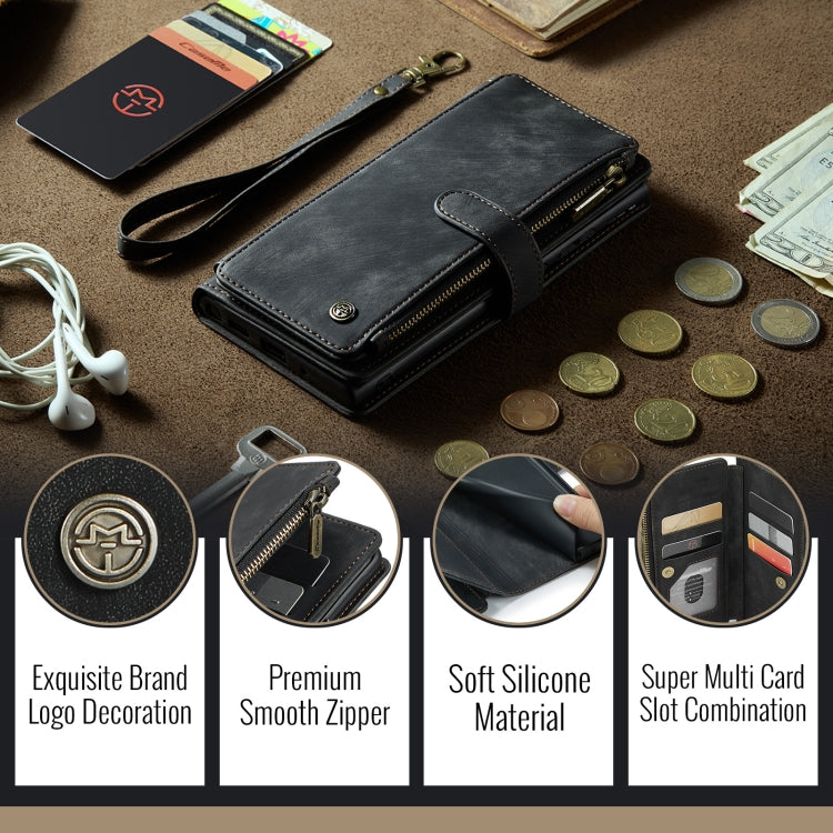 For Google Pixel 10 / 10 Pro / 9 CaseMe C30 Card Slots Zipper Wallet Leather Phone Case